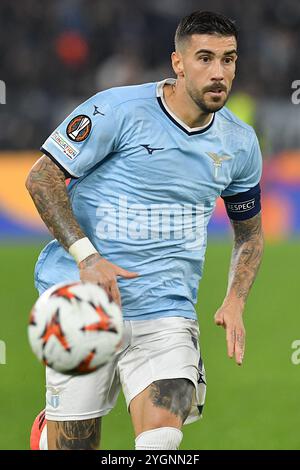 Roma, Lazio. 7 novembre 2024. Durante le qualificazioni all'Europa League - 4° tappa partita tra SS Lazio e FC Porto allo stadio Olimpico, Italia, 7 novembre 2024. Credito AllShotLive: SIPA USA/Alamy Live News Foto Stock