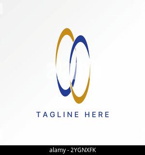 Design del logo concept grafico grafica grafica vettoriale premium immagine grafica semplice Swoosh carattere SS iniziale relativo a monogramma tipografia art astratta Illustrazione Vettoriale