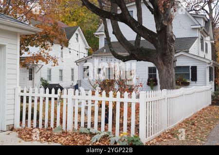 Paesaggio autunnale nella Pennsylvania sud-orientale. Foto Stock