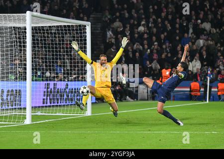 Parigi, Francia. 29 giugno 2024. Julien Mattia/le Pictorium - Champions League: PSG-Atletico de Madrid al Parc des Princes, 6 novembre 2024 - 30/06/2024 - Francia/Ile-de-France (regione)/Parigi - Marquinhos di LPSG durante la partita di Champions League tra PSG e Atletico de Madrid al Parc des Princes, 6 novembre 2024 credito: LE PICTORIUM/Alamy Live News Foto Stock