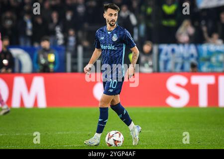 Roma, Italie. 7 novembre 2024. Fabio VIEIRA del FC Porto durante la partita di calcio UEFA Europa League, fase MD4 tra SS Lazio e FC Porto il 7 novembre 2024 allo Stadio Olimpico di Roma - foto Matthieu Mirville (M Insabato)/DPPI Credit: DPPI Media/Alamy Live News Foto Stock