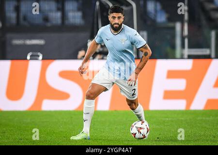 Roma, Italie. 7 novembre 2024. Samuel GIGOT della Lazio Roma durante la partita di calcio UEFA Europa League, fase MD4 tra SS Lazio e FC Porto il 7 novembre 2024 allo Stadio Olimpico di Roma - foto Matthieu Mirville (M Insabato)/DPPI Credit: DPPI Media/Alamy Live News Foto Stock