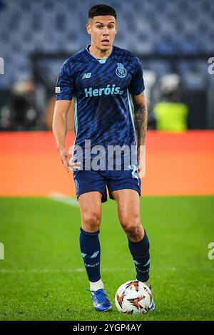 Roma, Italie. 7 novembre 2024. Nehuen PEREZ del FC Porto durante la partita di calcio UEFA Europa League, League Phase MD4 tra SS Lazio e FC Porto il 7 novembre 2024 allo Stadio Olimpico di Roma, Italia - foto Matthieu Mirville (M Insabato)/DPPI Credit: DPPI Media/Alamy Live News Foto Stock