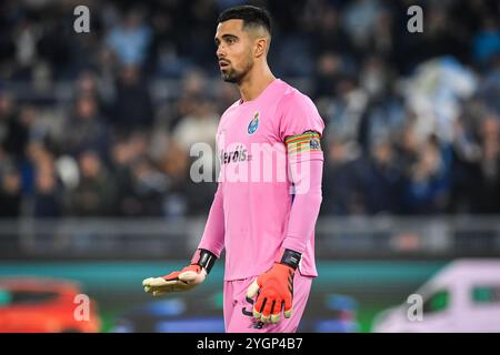 Roma, Italie. 7 novembre 2024. Diogo COSTA del Porto durante la partita di calcio UEFA Europa League, fase MD4 tra SS Lazio e FC Porto il 7 novembre 2024 allo Stadio Olimpico di Roma - foto Matthieu Mirville (M Insabato)/DPPI Credit: DPPI Media/Alamy Live News Foto Stock