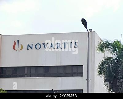 Cairo, Egitto, ottobre 31 2024: Novartis CO Building in Egitto, Novartis AG è una multinazionale farmaceutica svizzera con sede a Basilea, Svizzera Foto Stock