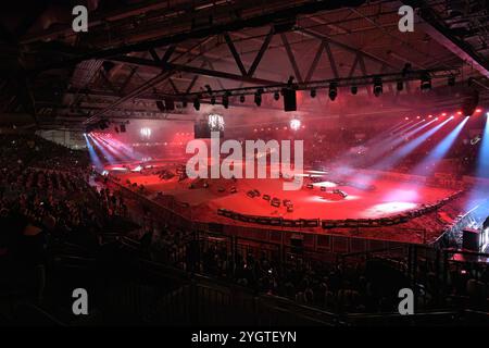 Symbolbild / Uebersichtsbild der Hans-Martin-Schleyer-Halle vom 40.Int ADAC SX Supercross GER, Motocross , 40. Int ADAC Supercross Stuttgart 2024, 08.11.2024 foto: Eibner-Pressefoto /Tobias Baur Foto Stock