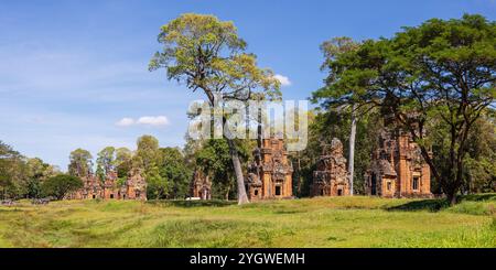 Prasat, Suor Prat e South Kleang. SIEM Reap, Cambogia. Vista panoramica. Foto Stock