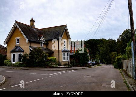 Scena di strada a Mistley, Essex Foto Stock