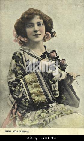 Aga Reeve- Actress. Un'immagine teatrale vintage dell'attrice Ada Reeve. Foto Stock