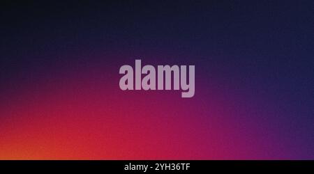 Sfondo astratto, rosso arancione viola scuro gradiente granuloso rumore texture incandescente onda luce header design copia spazio Foto Stock