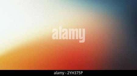 Sfondo sfumato color arancio-verde scuro, effetto texture granuloso, design dello sfondo della landing page per banner per poster Foto Stock