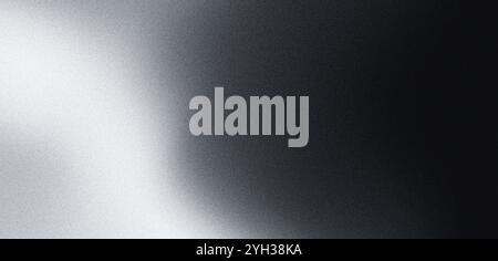 Sfondo sfumato nero bianco granuloso grigio scuro texture rumore monocromatico disegno sfondo del sito Web y colore sfumatura giallo viola arancione nero B. Foto Stock