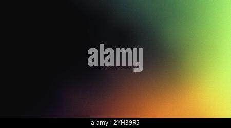 Verde arancione giallo scuro grigio gradiente web header design sfocato vivace astratto sfondo, copia spazio Foto Stock
