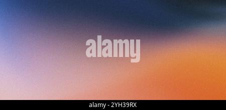 Sfondo granuloso arancione viola effetto rumore astratto banner sfumato rosa rosso blu retro Foto Stock