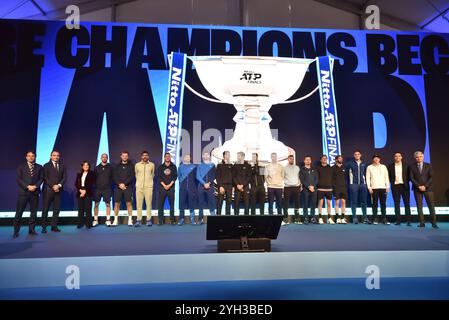 Torino, Italia. 9 novembre 2024. Inaugurazione del fan Village per le Nitto ATP Finals 2024 presso il Pala Alpitour di Torino, Italia - sabato 9 novembre 2024 - Matteo Secci/ crediti: LaPresse/Alamy Live News Foto Stock