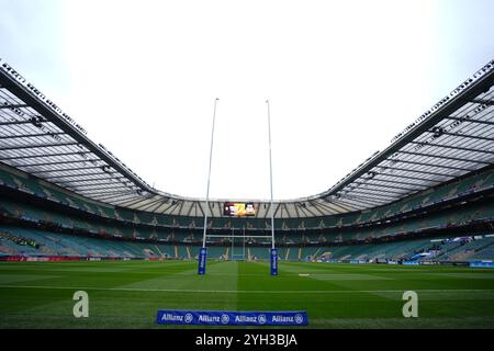 Londra, Inghilterra. 9 novembre 2024. Una vista generale dell'Allianz Stadium prima dell'incontro internazionale d'autunno tra Inghilterra e Australia all'Allianz Stadium di Twickenham. Crediti: Ben Whitley/Alamy Live News Foto Stock