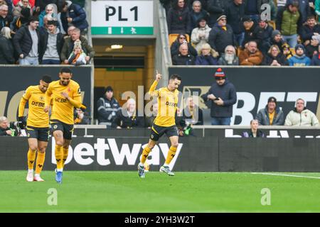 Molineux, Wolverhampton sabato 9 novembre 2024. Durante la partita di Premier League tra Wolverhampton Wanderers e Southampton a Molineux, Wolverhampton, sabato 9 novembre 2024. (Foto: Stuart Leggett | mi News) crediti: MI News & Sport /Alamy Live News Foto Stock