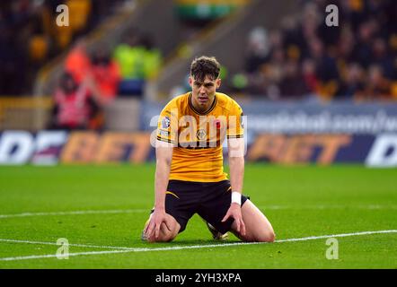Jorgen Strand Larsen dei Wolverhampton Wanderers durante la partita di Premier League a Molineux, Wolverhampton. Data foto: Sabato 9 novembre 2024. Foto Stock