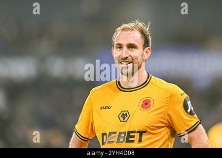 9 novembre 2024; Molineux Stadium, Wolverhampton, West Midlands, Inghilterra; Premier League Football, Wolverhampton Wanderers contro Southampton; Craig Dawson dei Wolves Foto Stock