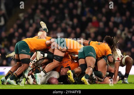 Londra, Inghilterra. 9 novembre 2024. Una vista di una truffa durante l'incontro internazionale autunnale tra Inghilterra e Australia all'Allianz Stadium di Twickenham. Crediti: Ben Whitley/Alamy Live News Foto Stock