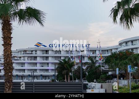 Eilat, Israele - 10 maggio 2024: Il Club Hotel Eilat è un resort adatto alle famiglie Foto Stock