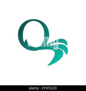 Lettera iniziale Q Logo Design Illustrazione Vettoriale