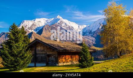 Saint Nicolas De Veroce a Saint Gervais in alta Savoia in Francia Foto Stock