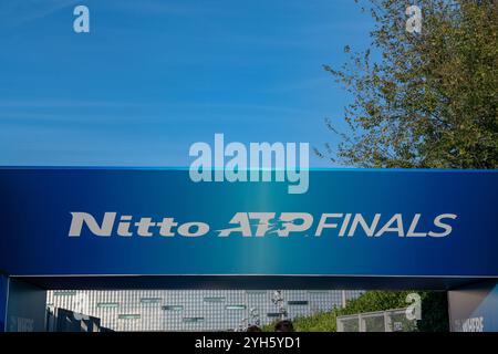 Nitto ATP Finals, al culmine della stagione tennistica, i migliori giocatori del mondo si sfidano in partite mozzafiato. sport ed emozioni forti per la vigilia Foto Stock