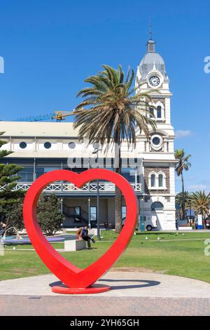 Glenelg Town Hall da Jimmy Melrose Park, Glenelg, Adelaide, Australia meridionale, Australia Foto Stock