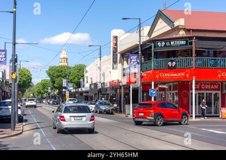 Scena di strada, Jetty Road, Glenelg, Adelaide, Australia meridionale, Australia Foto Stock