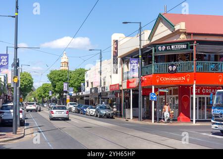 Scena di strada, Jetty Road, Glenelg, Adelaide, Australia meridionale, Australia Foto Stock