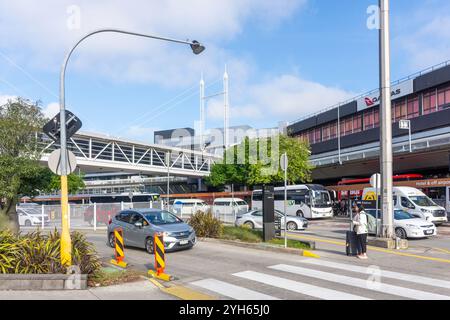 Terminal principale di Qantas presso l'Aeroporto di Melbourne, Tullamarine, Melbourne, Victoria, Australia Foto Stock