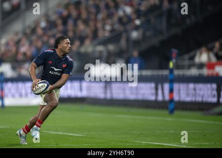 Saint Denis, Francia. 10 novembre 2024. Peato Mauvaka (C) della Francia in azione durante la partita di rugby delle Autumn Nations Series tra Francia e Giappone, Francia, a Saint Denis, il 9 novembre 2024. Foto di Eliot Blondet/ABACAPRESS. COM credito: Abaca Press/Alamy Live News Foto Stock