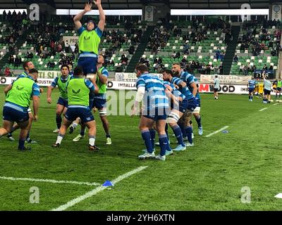 Benetton Treviso contro Leinster in Rugby URC Foto Stock
