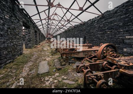 Dinorwic Slate Quarry, Gywnedd, Galles Foto Stock