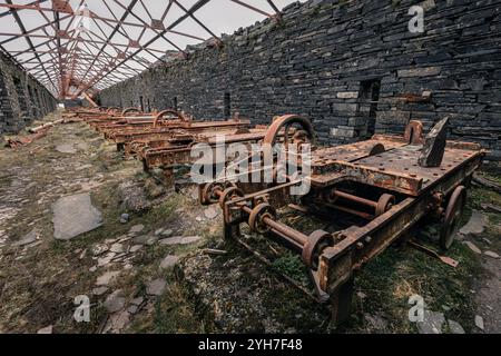 Dinorwic Slate Quarry, Gywnedd, Galles Foto Stock