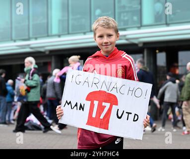 Manchester, Regno Unito. 10 novembre 2024. Durante la partita di Premier League all'Old Trafford, Manchester. Il credito immagine dovrebbe essere: Anna Gowthorpe/Sportimage Credit: Sportimage Ltd/Alamy Live News Foto Stock