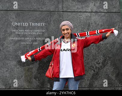 Manchester, Regno Unito. 10 novembre 2024. Durante la partita di Premier League all'Old Trafford, Manchester. Il credito immagine dovrebbe essere: Anna Gowthorpe/Sportimage Credit: Sportimage Ltd/Alamy Live News Foto Stock