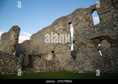 Rovine del Castello di acri Priorato Cluniac Foto Stock