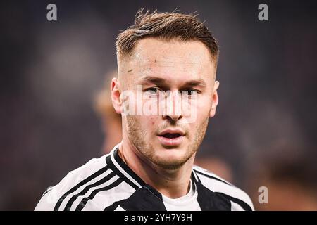 Torino, Italie. 9 novembre 2024. Teun KOOPMEINERS della Juventus durante la partita di calcio di serie A tra Juventus FC e Torino FC il 9 novembre 2024 allo stadio Allianz di Torino - Photo Matthieu Mirville (A Gandolfo)/DPPI Credit: DPPI Media/Alamy Live News Foto Stock