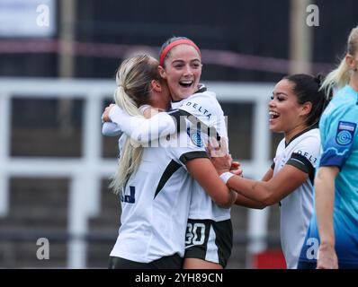 Londra, Regno Unito. 10 novembre 2024. Neve Herron (30 Birmingham City) celebra il suo gol durante la partita del Barclays Womens Championship tra London City Lionesses e Birmingham City a Hayes Lane a Bromley, Londra, Inghilterra, domenica 10 novembre 2024. (Claire Jeffrey/SPP) credito: SPP Sport Press Photo. /Alamy Live News Foto Stock