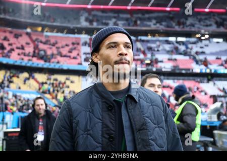 Monaco, Germania. 10 novembre 2024. NFL Munich Game New York Giants - Carolina Panthers AM 10.11.2024 in der Allianz Arena a Muenchen Leroy sane ( Muenchen ) beim NFL Spiel in der Allianz Arena foto: Revierfoto Credit: ddp media GmbH/Alamy Live News Credit: ddp media GmbH/Alamy Live News Foto Stock