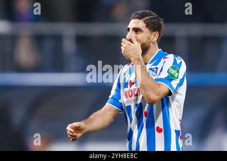 Heerenveen, Paesi Bassi. 10 novembre 2024. HEERENVEEN, Abe Lenstra Stadium, 10-11-2024, stagione 2024/2025, Eredivisie olandese. Durante la partita Heerenveen - vai avanti Eagles, SC Heerenveen giocatore Alireza Jahanbakhsh credito: Pro Shots/Alamy Live News Foto Stock