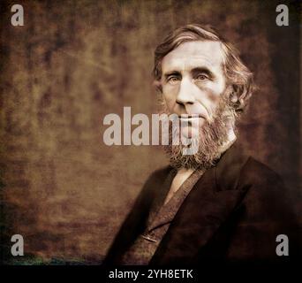 John Tyndall, 1820–1893, fisico e chimico irlandese, scopritore oft He Greenhouse Effect, editato digitalmente Foto Stock