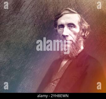 John Tyndall, 1820–1893, fisico e chimico irlandese, scopritore oft He Greenhouse Effect, editato digitalmente Foto Stock
