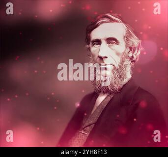 John Tyndall, 1820–1893, fisico e chimico irlandese, scopritore oft He Greenhouse Effect, editato digitalmente Foto Stock