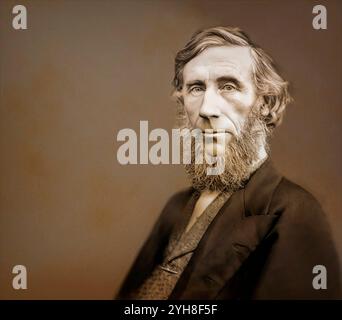 John Tyndall, 1820–1893, fisico e chimico irlandese, scopritore oft He Greenhouse Effect, editato digitalmente Foto Stock