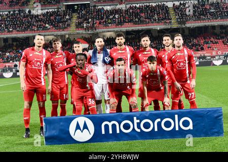 Monza, Italia. 10 novembre 2024. Squadra dell'AC Monza durante la dodicesima partita di calcio di serie A tra Monza e Lazio, allo stadio U-Power di Monza, Italia - domenica 10 novembre 2024. Sport - calcio (foto AC Monza/LaPresse di Studio Buzzi) credito: LaPresse/Alamy Live News Foto Stock