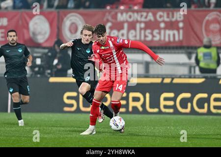 Monza, Italia. 10 novembre 2024. Daniel Maldini dell'AC Monza durante la dodicesima partita di calcio di serie A tra Monza e Lazio, allo stadio U-Power di Monza, Italia - domenica 10 novembre 2024. Sport - calcio (foto AC Monza/LaPresse di Studio Buzzi) credito: LaPresse/Alamy Live News Foto Stock