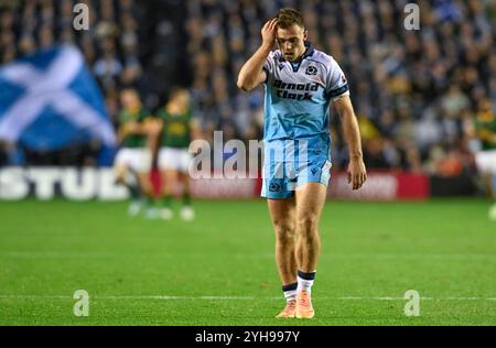 Edimburgo, Regno Unito. 10 novembre 2024. Ben White della Scozia durante la partita delle Autumn Nation Series al Murrayfield Stadium di Edimburgo. Il credito per immagini dovrebbe essere: Neil Hanna/Sportimage Credit: Sportimage Ltd/Alamy Live News Foto Stock